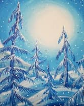 Blue Winter Pines thumbnail