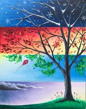 Seasons Change II - Paint Nite event in Madison, WI