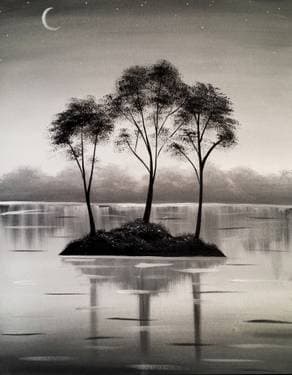 Lonely Island - Paint and sip event at Obed & Isaac's Microbrewery + Eatery in Peoria, IL - PaintNite.com