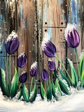 Frosted Tulips - Paint Nite event in Pointe-Claire, QC