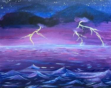 Stormy Seas II - Paint and sip event at The Silver Key Lounge in Mesa, AZ - PaintNite.com