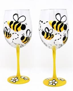 Honey Bee Wine Glasses thumbnail