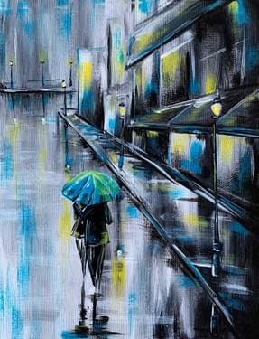Rainy City Stroll - Paint Nite event in Brossard, QC