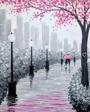 Lover's Stroll - Paint Nite event in Calgary, AB
