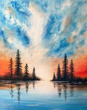 Mystic Morning - Paint and sip event at Sixty6 Bar & Grill (Located in Londonderry Mall) in Edmonton, AB - PaintNite.com
