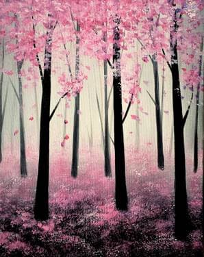 Spring Forest - Paint Nite event in Toronto, ON