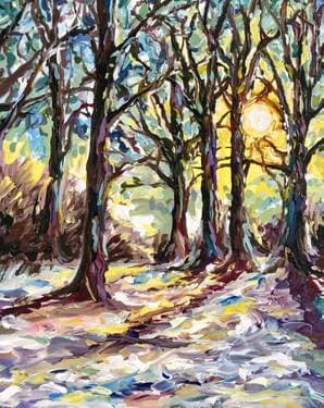 Cold Beauty - Paint and sip event at Gatherings Resto Bar in Toronto, ON - PaintNite.com