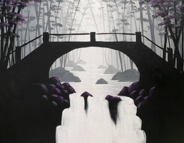 Bonsai Bridge II - Paint Nite event in Winnipeg, MB