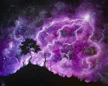 Lavender Lightning - Paint and sip event at TalkTales Entertainment in Los Angeles , CA - PaintNite.com