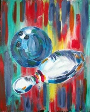 Impressions of Bowling - Paint and sip event at AMF Bowling in CHESAPEAKE, VA - PaintNite.com