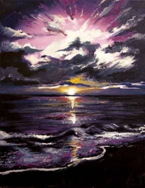 Magenta Sunrise - Paint and sip event at The Chateau Hotel & Lido Lounge in BLOOMINGTON, IL - PaintNite.com