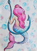 Pink and Blue Mermaid thumbnail view