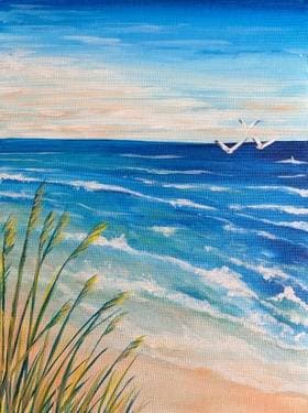 Sun, Sand and Waves - Paint Nite event in Toronto, ON