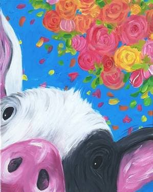 Pretty Piggy - Paint and sip event at Chuck's Roadhouse Bar & Grill - Mavis Rd in Mississauga, ON - PaintNite.com