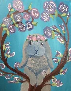 Spring Greetings II - Paint Nite event in Pasadena , CA