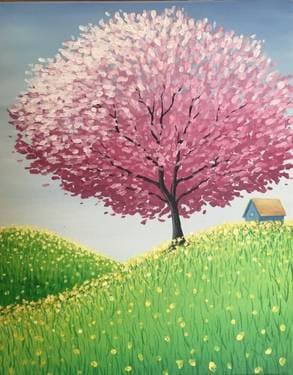 Spring Time Hide Out - Paint Nite event in Chico, CA