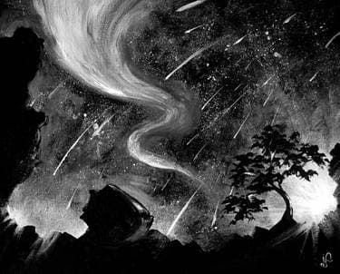 Starry Night en Noir - Paint Nite event in Nepean, ON