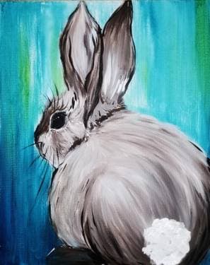 Spring Bunny II - Paint and sip event at Moksa Brewing Company in Rocklin, CA - PaintNite.com