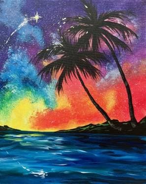 Beach Dreamer - Paint and sip event at Ship Creek Brewing Company in ANCHORAGE, AK - PaintNite.com