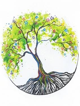 Rainbow Tree of Life II - Paint and sip event at Bent River Brewing Company in Rock Island, IL - PaintNite.com