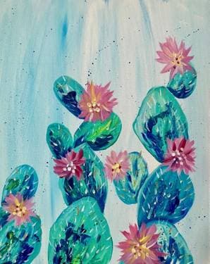 Cactus Blossoms - Paint Nite event in SURPRISE, AZ