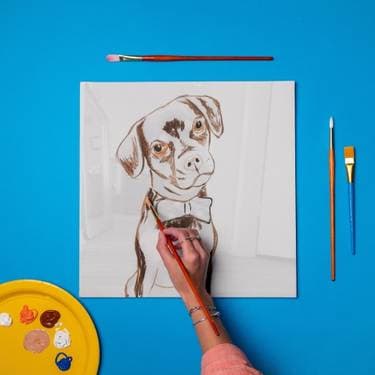 Paint your pet image - Paint and sip event at Birchwood Grill in Kenosha, WI - PaintNite.com