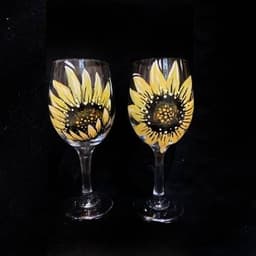 Sunflower Wine Glasses thumbnail