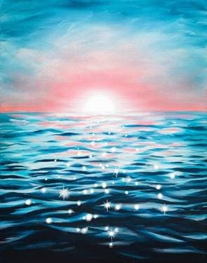 Ocean Glitter - Paint Nite event in Bedford, NS