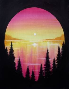 Summer On The Lake - Paint and sip event at Cilantro & Chive Red Deer in Red Deer, AB - PaintNite.com