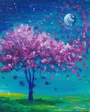 Blossoming Breeze - Paint and sip event at Brew Lab in Overland Park, KS - PaintNite.com