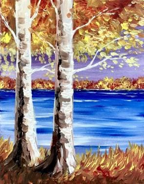 The Gold of Fall - Paint and sip event at BROTHERS TAPHOUSE in Lincoln, CA - PaintNite.com