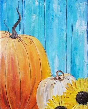 Rustic Pumpkin Patch - Paint Nite event in Gurnee, IL