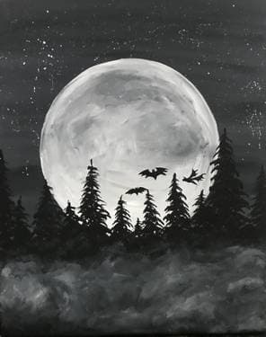 Spooky Moon II - Paint Nite event in Rock Island, IL