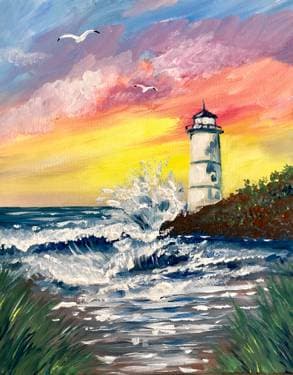 Point Bliss - Paint and sip event at Mr Mikes Steakhouse in Saskatoon, SK - PaintNite.com