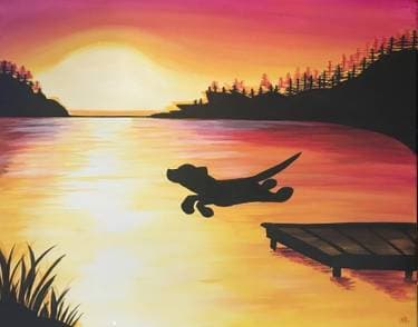 A Doggone Good Day - Paint Nite event in Napa, CA