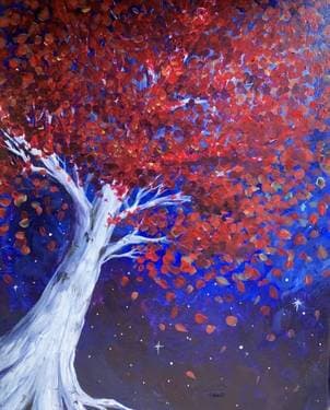 Big Red Tree - Paint and sip event at Diana's Oyster Bar - Markham in Markham, ON - PaintNite.com