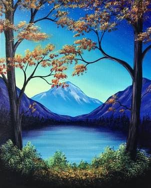 Autumn Lookout - Paint Nite event in Costa Mesa, CA