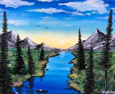 The Dawn Of A New Day - Paint and sip event at Mossop's Social House in Toronto , ON - PaintNite.com
