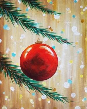 Christmas Time - Paint and sip event at Birchwood Grill in Kenosha, WI - PaintNite.com