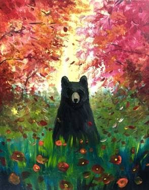 A Fall Visitor - Paint Nite event in  Burnaby, BC