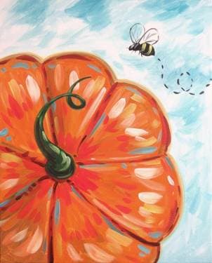 Bee-utiful Pumpkin - Paint and sip event at El Torito Mexican Restaurant Northridge in Northridge, CA - PaintNite.com