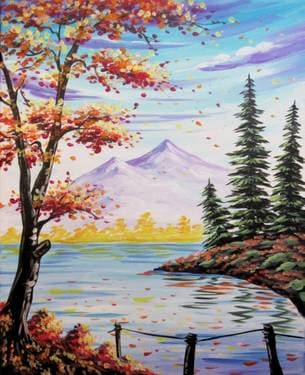 Autumn Retreat - Paint and sip event at The Venue in Cochrane, AB - PaintNite.com