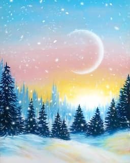 Snowy Sparkle Sunset thumbnail