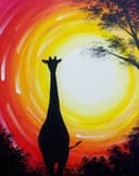 Sunset Giraffe thumbnail view