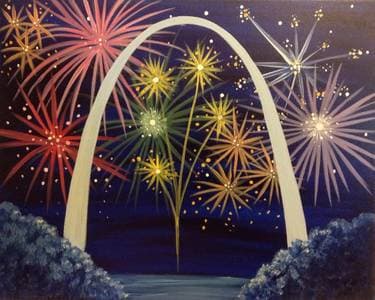 Celebrate St. Louis - Paint and sip event at Vivianos (Fenton) in Fenton, MO - PaintNite.com