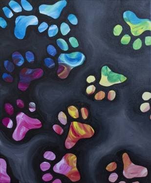 The Dog Did It - Paint and sip event at Battlegroundz in Lincoln, RI - PaintNite.com