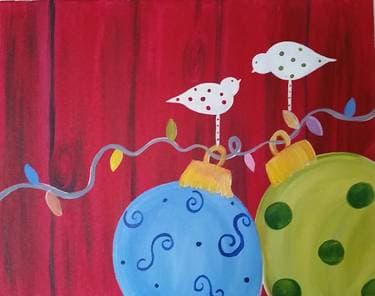 Holiday Love - Paint and sip event at JR Bar and Grill in Edmonton, AB - PaintNite.com