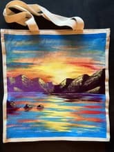 Island Sunset Tote Bag thumbnail