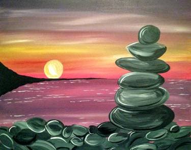 Peaceful Nite - Paint and sip event at FUNDRAISER: Sooke center for the Performing Arts in Sooke, BC - PaintNite.com