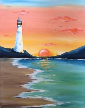 Summer Beacon - Paint and sip event at Mossop's Social House in Toronto , ON - PaintNite.com